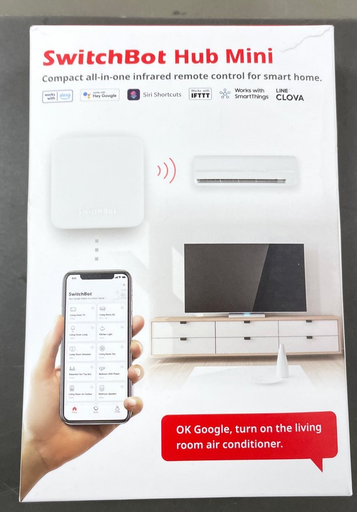 SwitchBot Hub Mini Smart Accessories: e-Reader Case, White, USB Powered, Portabl