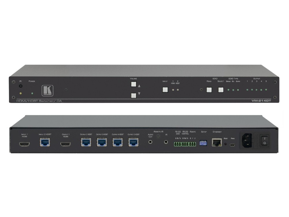 Kramer VM-214DT HDMI HDBaseT Distribution Amplifier 4K Loop