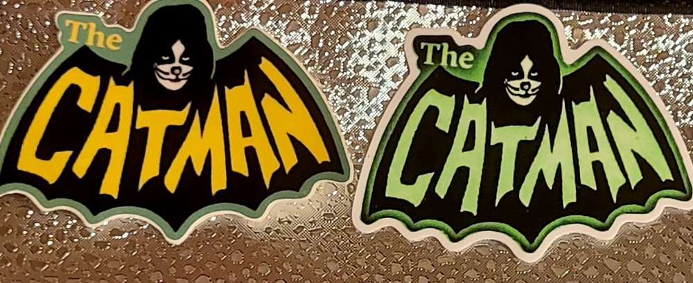 Catman 2 X Stickers Kiss Drummer Peter Criss Logo Novelty 3 1/2 Inch Gloss