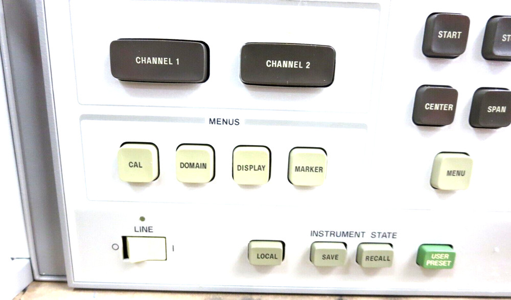 H-P 8510C Network Analyzer (IF Detector) Opt 1BN Powers On No Other Tests Used