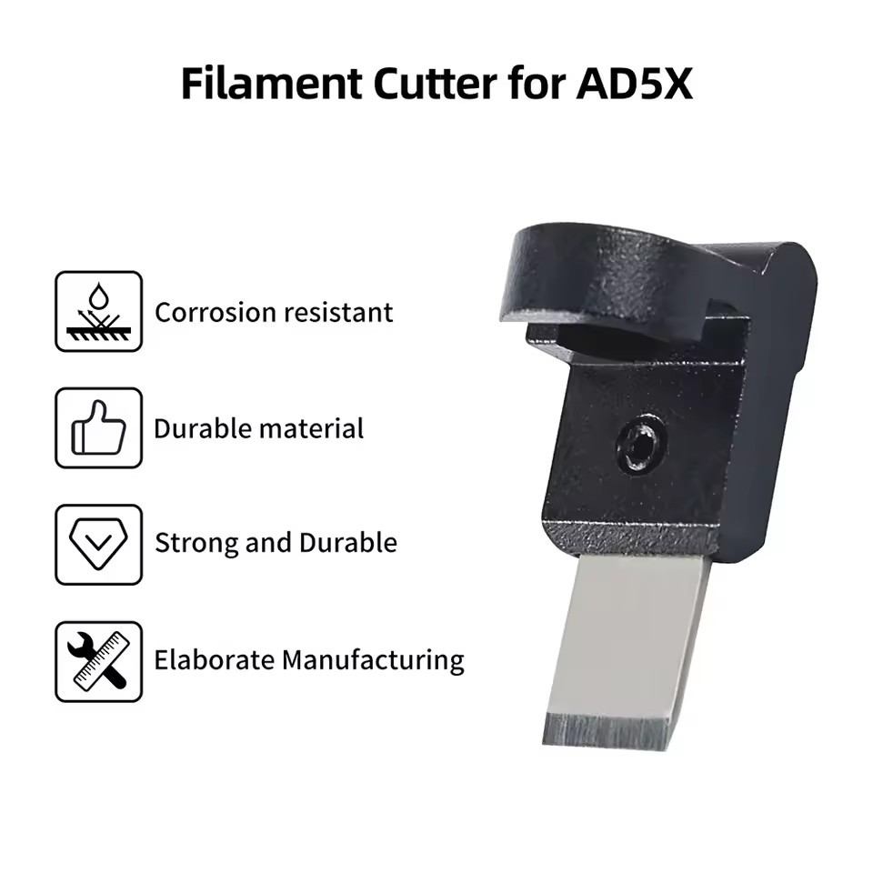 Filament Cutter &5 blades For Flashforge AD5X 3D Printer Replacement