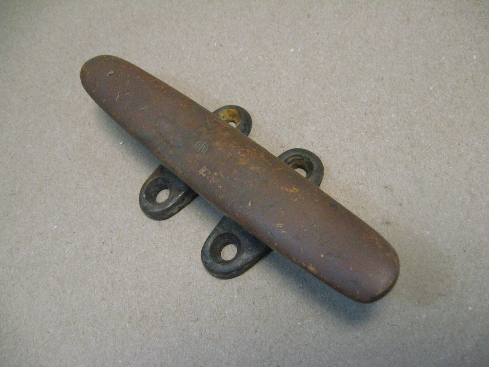 Antique Vtg 6" Solid Bronze Merriman Boat Sailboat Marine Mooring Cleat