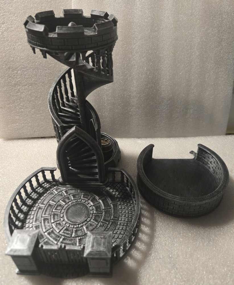 AUSPDICE DND Dice Tower - 36 Step Retro Color Tower *Read*