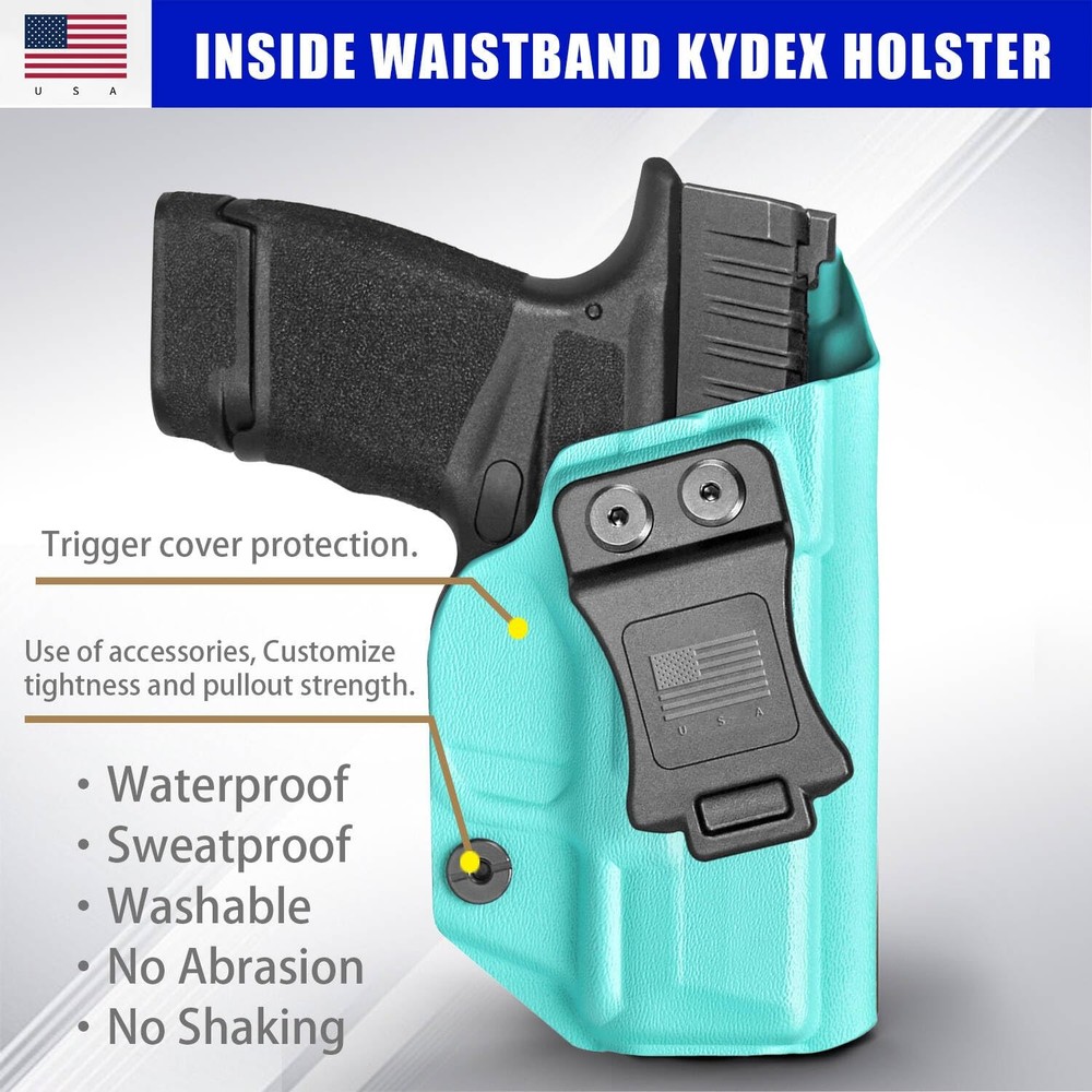 IWB KYDEX inside Holster Fit Springfield Armory Hellcat Pistol Adjustable Cant