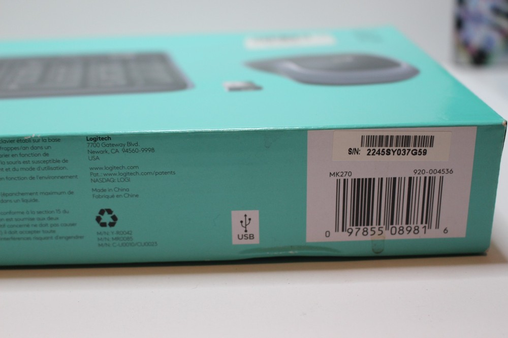 Logitech MK270 Wireless Keyboard and Mouse Combo Sealed Box