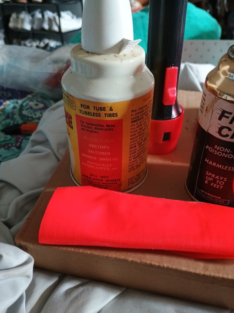 Vintage Highway Emergency Kit W Leather Case