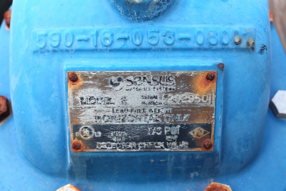 SENSUS Metering System 4" Fireline w/ 1.5" SR Fire Main Pipeline Strainer