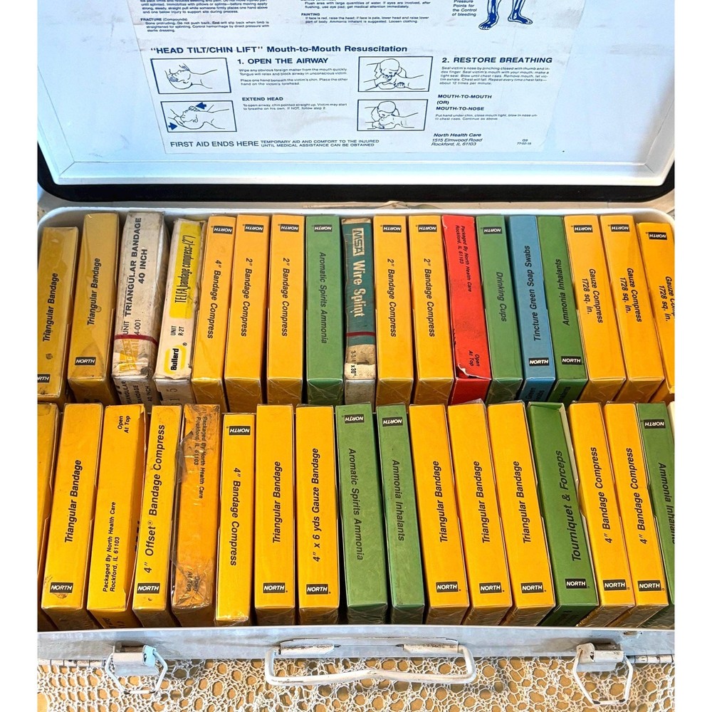 Vintage National Mine Complete First Aid Kit