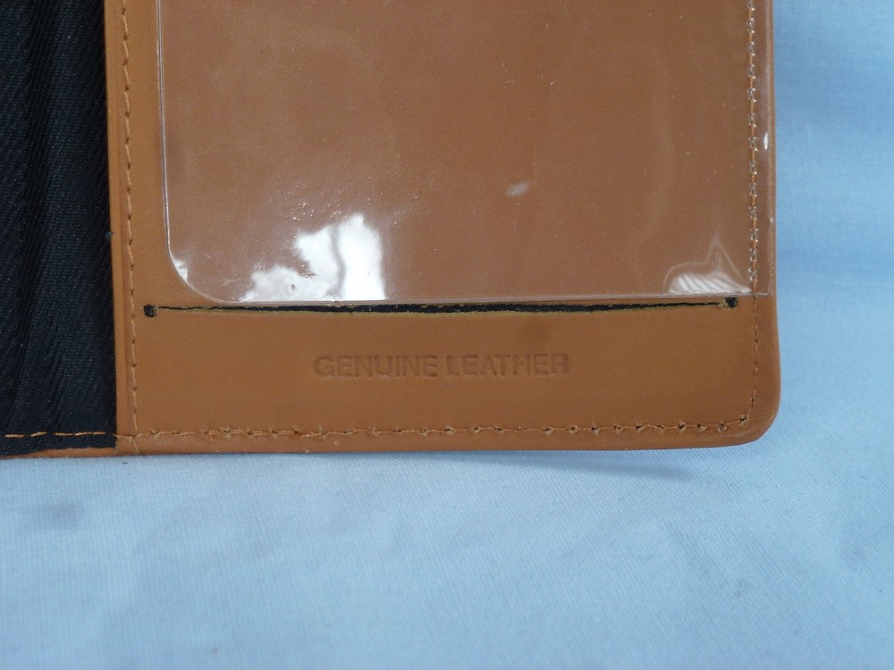 CHICAGO BLACKHAWKS Leather Checkbook NEW tan +