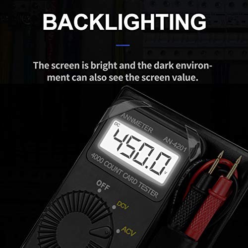 Digital Multimeter,Pocket Voltmeter Ohmmeter Measuring AC&DC Voltage