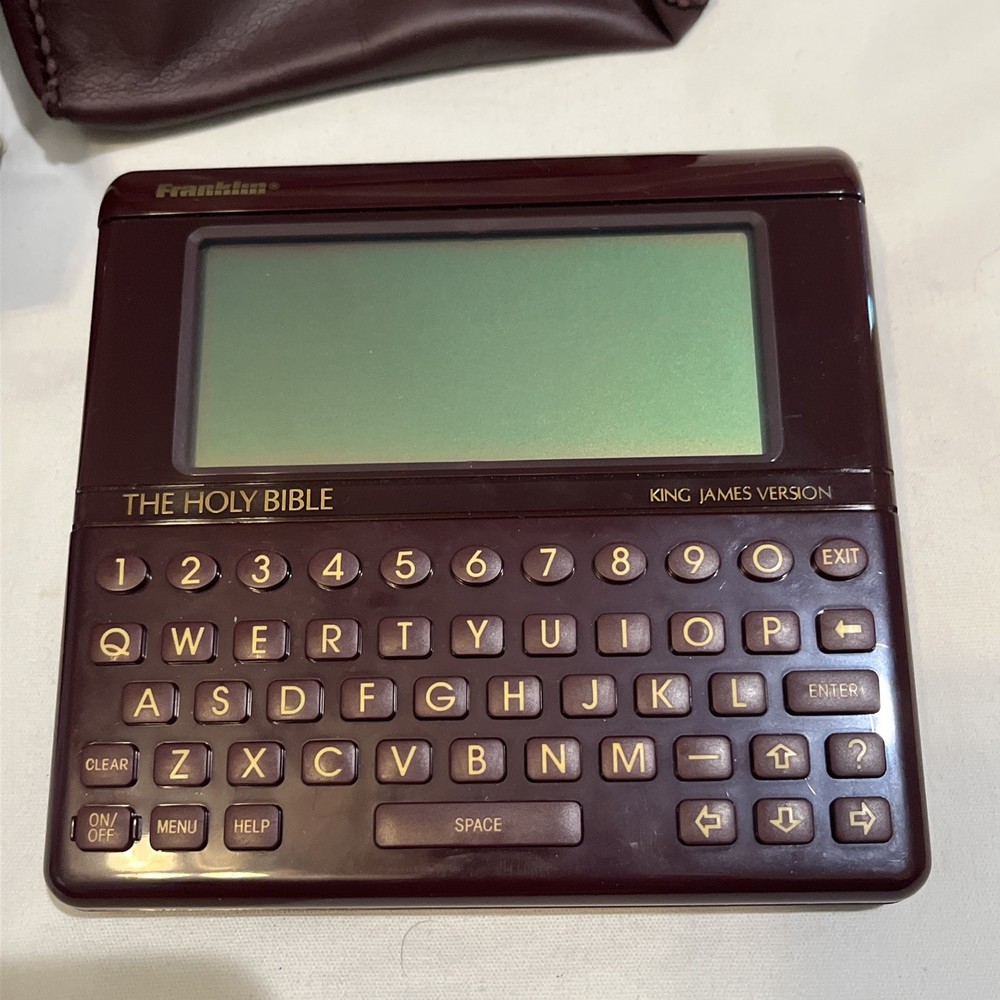 Franklin Computer Holy Bible King James Version Model KJ-21 1989 Complete Tested
