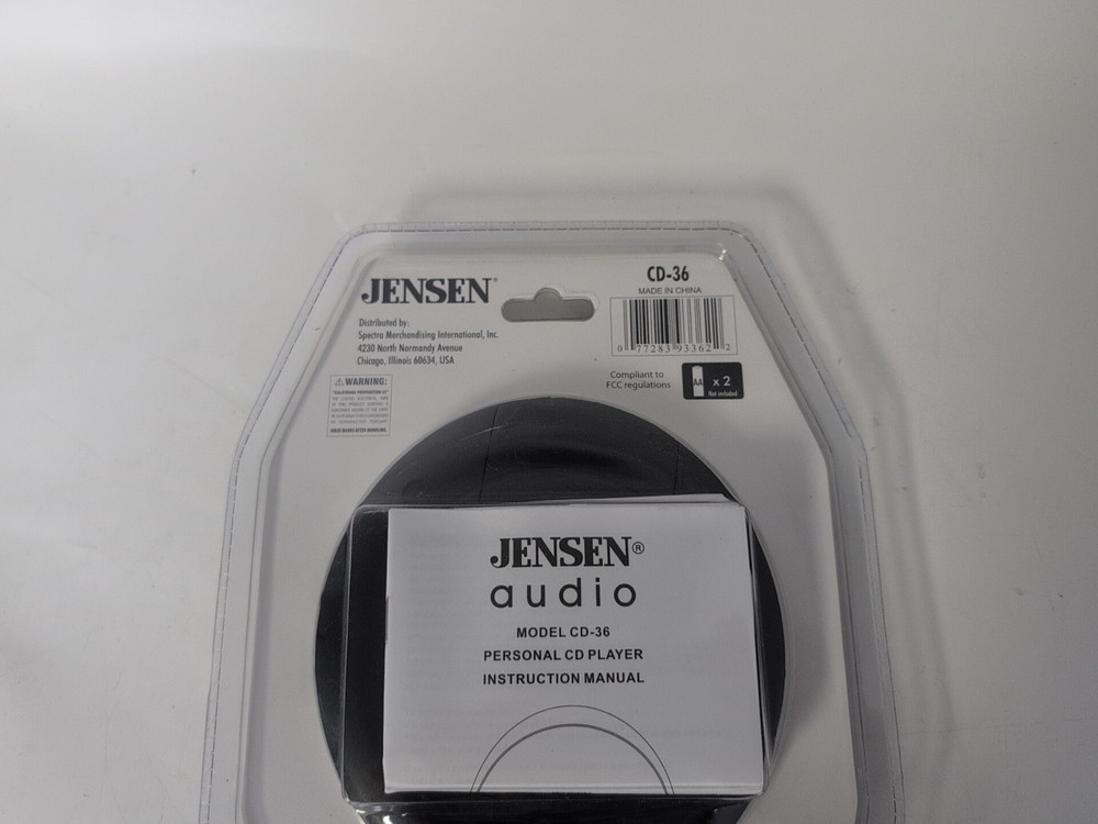 JENSEN COMPACT DISC CD PLAYER CD-36
