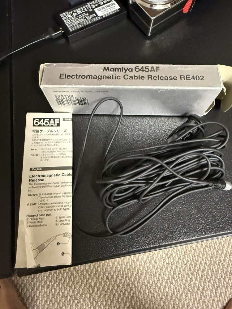 Mamiya 645AF Df Df+ Electromagnetic Cable Release RE402 boxed