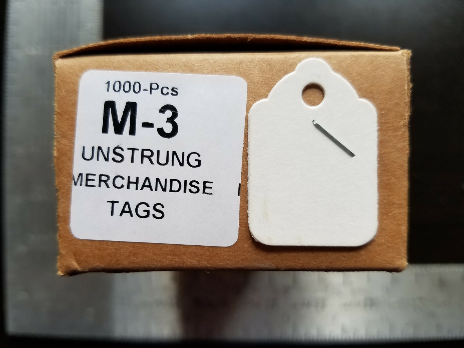 Blank White Merchandise Price Tags Retail Jewelry Large Small No String Unstrung