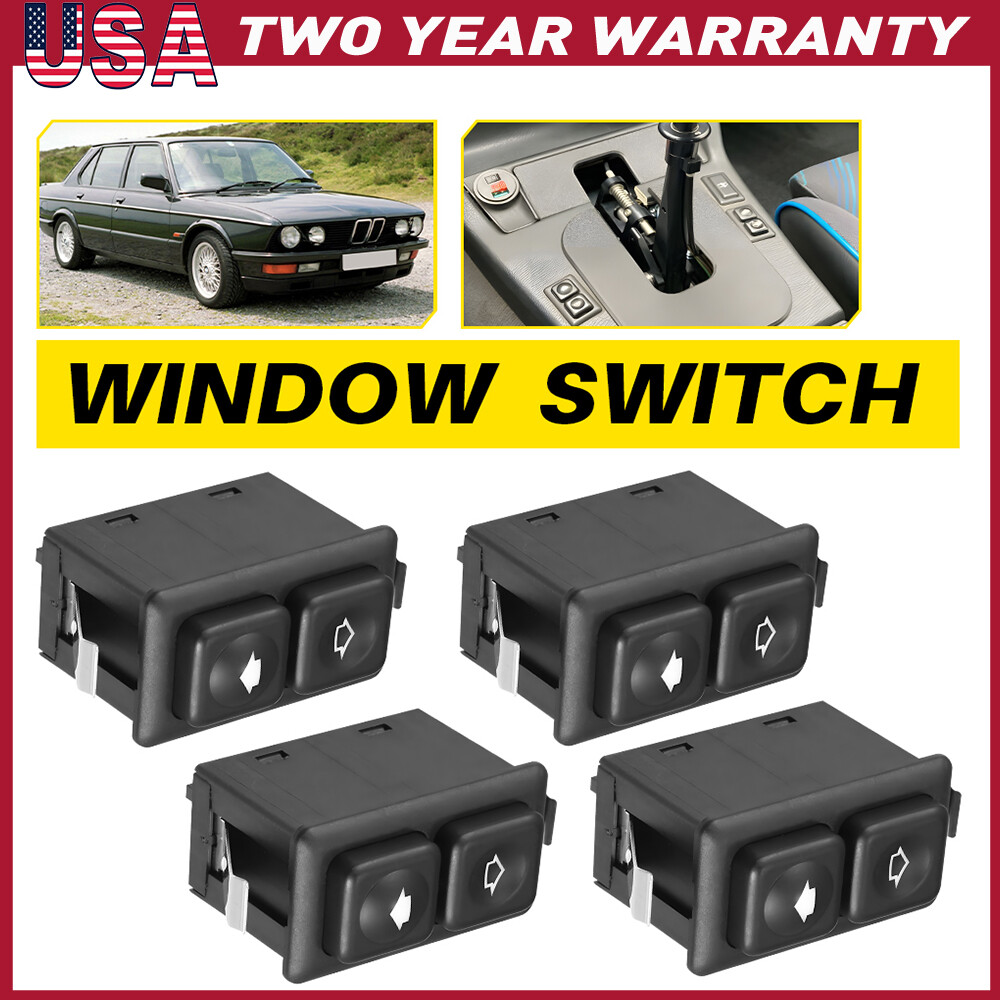 Set 4 pcs Illuminated Power Window Switch For E23 BMW E24 E28 E30 61311381205