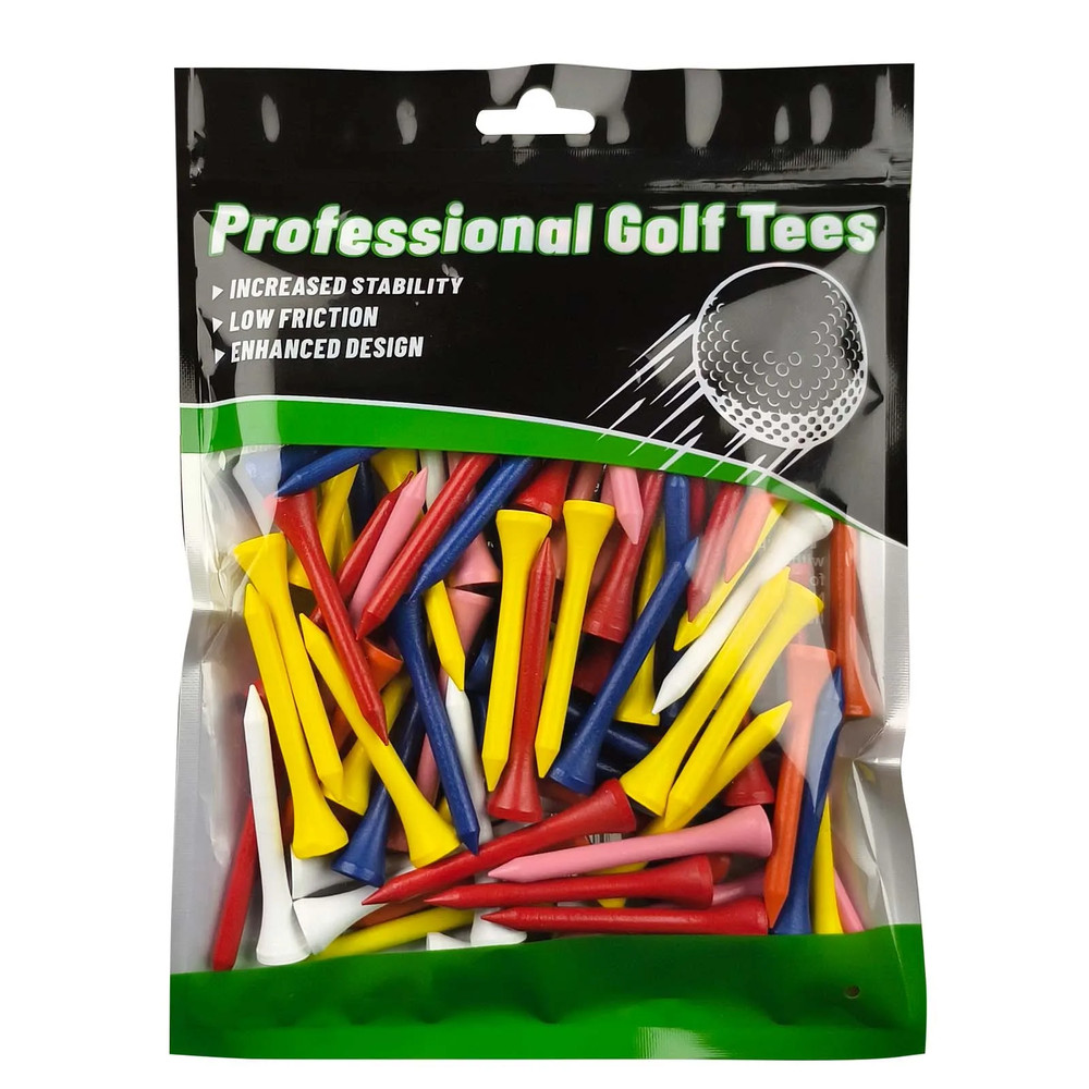 3.25” Widemouth Plastic Golf Tees | 100 Tee Player’s Pack - Max