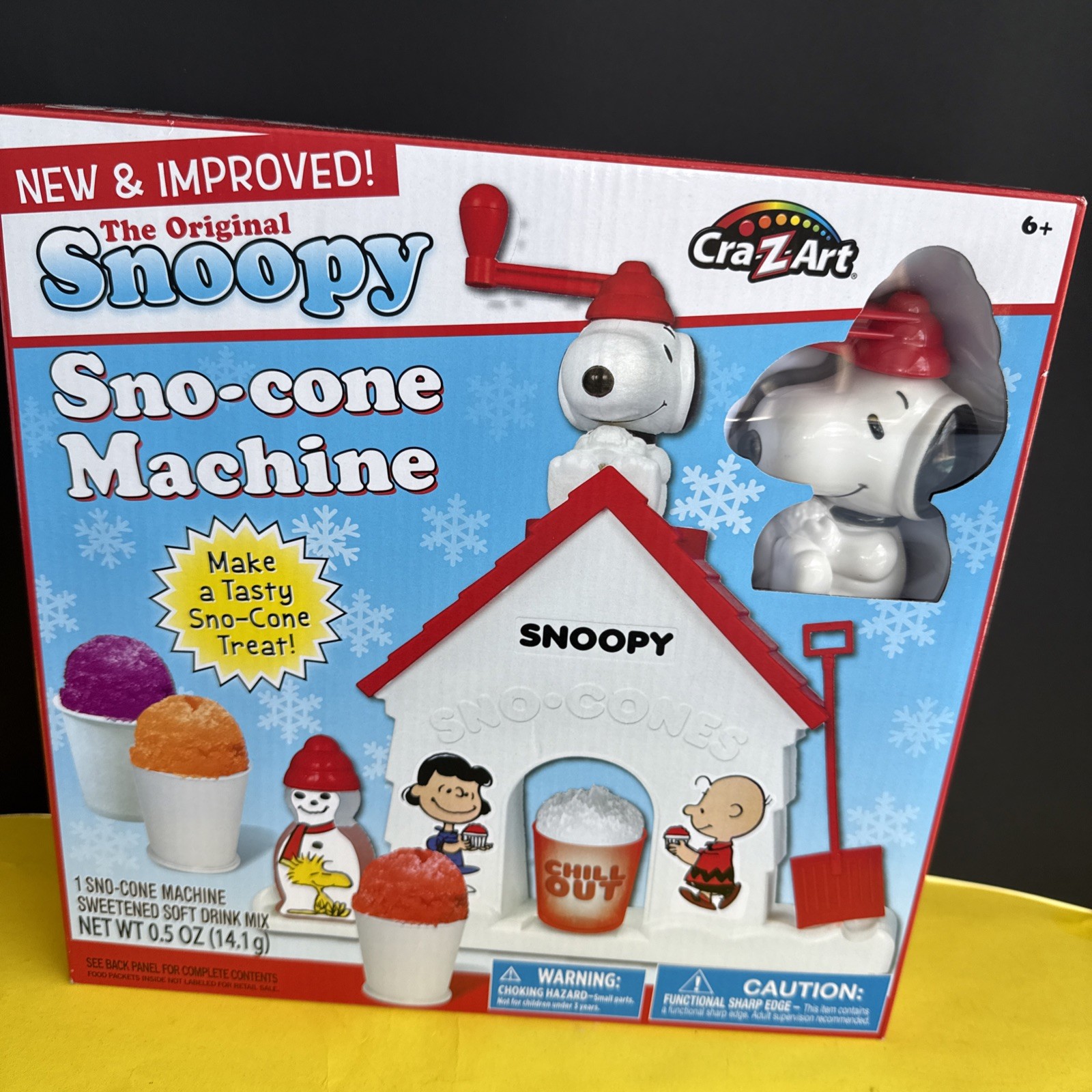 Snoopy Sno-Cone Machine, Snow Cone Shaved Ice Maker Ice Shaver, Snoopy House