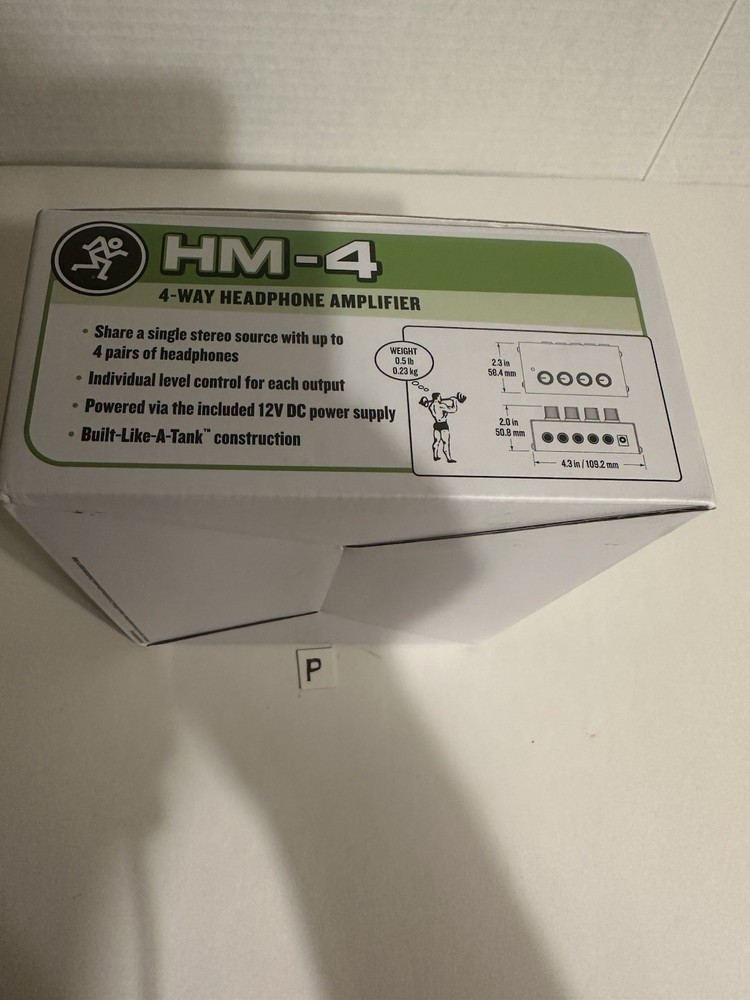 Mackie HM-4 4-Way Headphone Amplifier - Compact Desktop Splitter