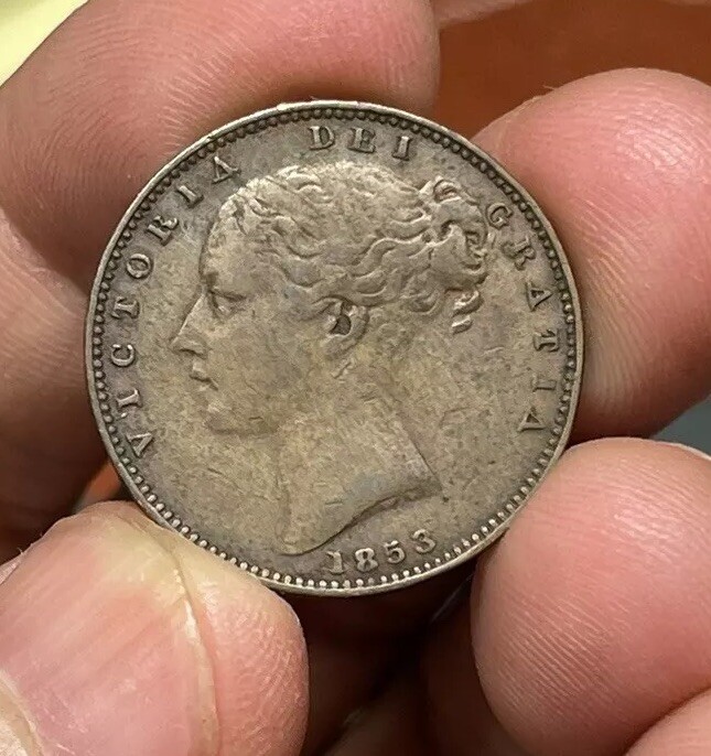 1853 Great Britain One Farthing Coin