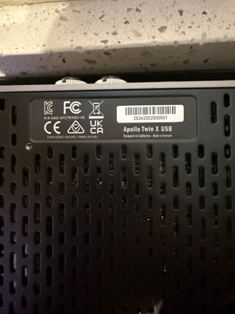 Universal Audio Apollo Twin X USB 3 Desktop Audio Interface, 2 Mic, Talkback