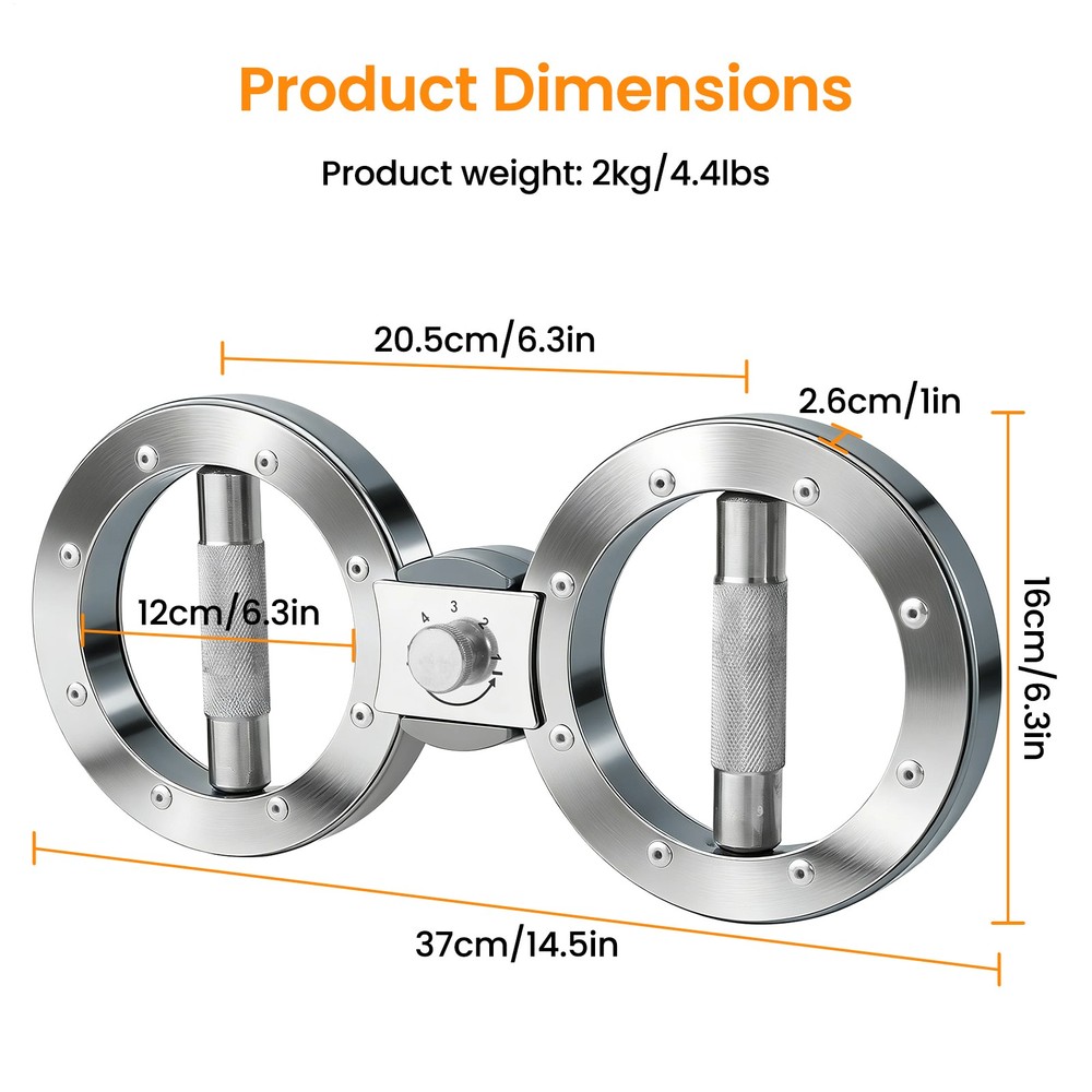 Resistance Adjustable Multi-Functional Rotational Trainer Grip Strength Trainer