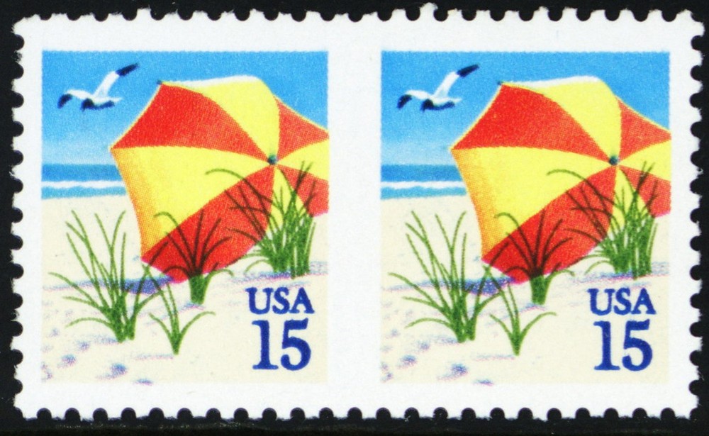 2443 Var - 15¢ Imperforate Between Error Pair - Stuart Katz
