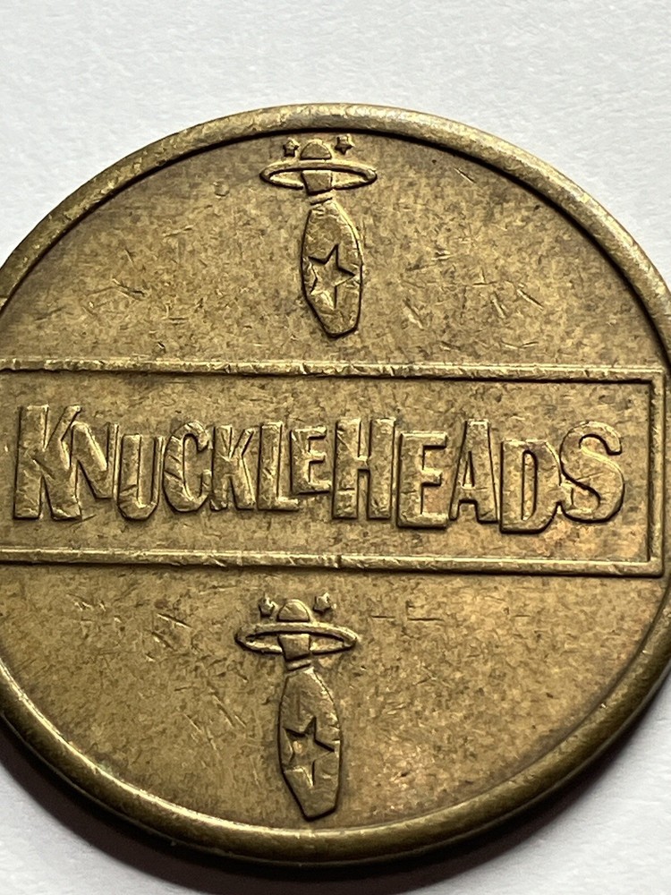 Rare Knuckleheads Bowling Arcade Token Defunct #si1