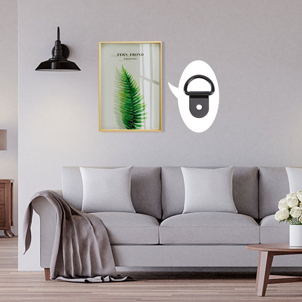 30 Pcs Frame Hanging Hardware Picture Frames Hangers, Ring Hooks