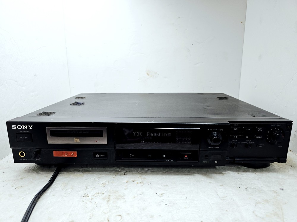 1994 SONY Minidisc MDS-501 Recorder Player Deck UNTESTED POWERS ON