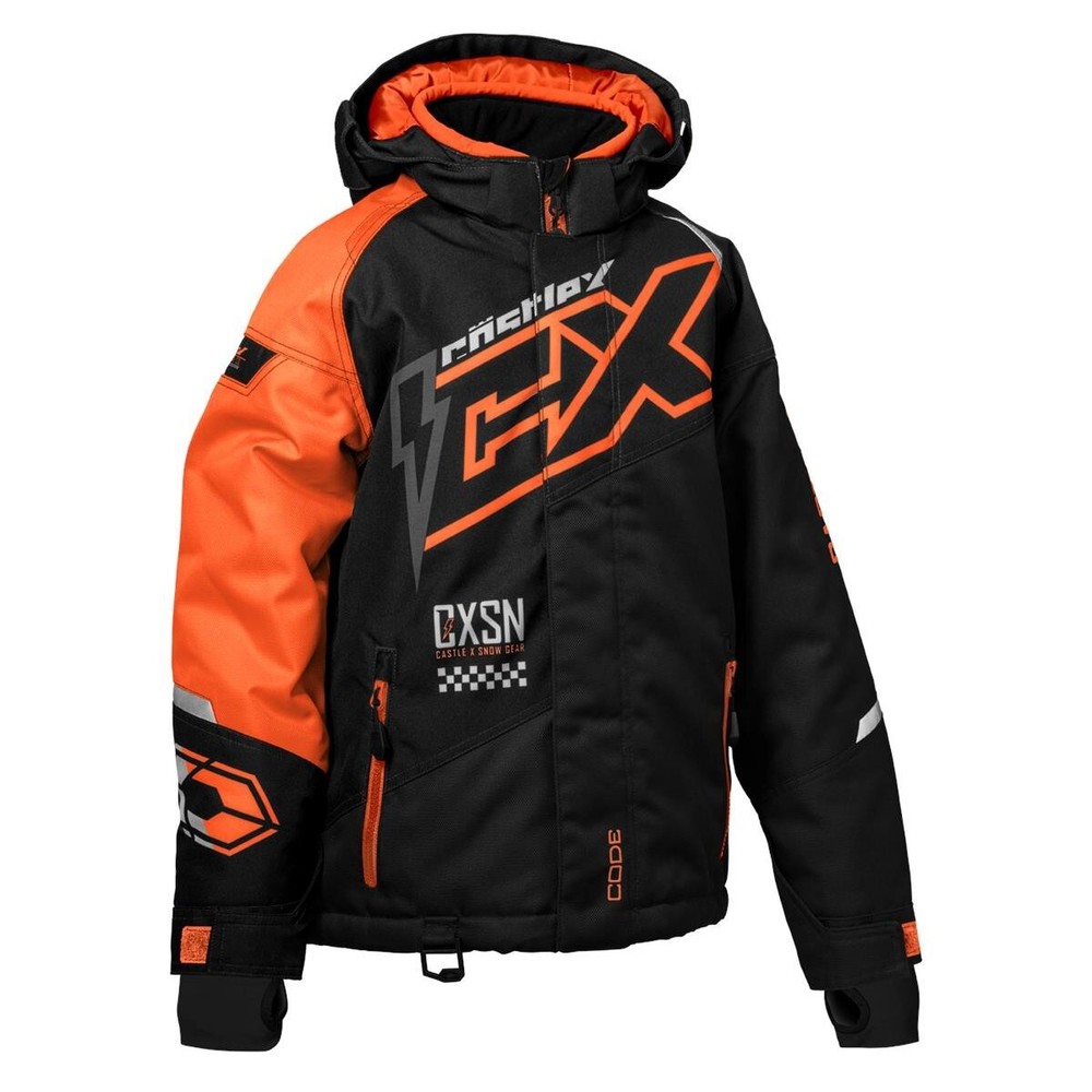 Castle X Youth Black/Orange Code G5 Jacket 3455346S