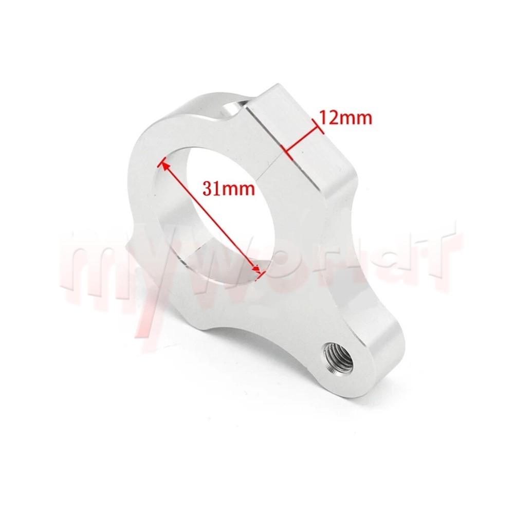 Motorcycle Universal Steering Damper Fork Frame Mounting Clamp Bracket Aluminium