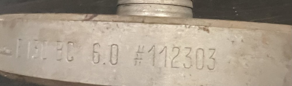 1 SPECO E130 BONE COLECTOR DISC 6.0 112303