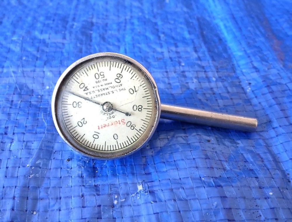 STARRETT 196 Universal Back Plunger Dial Indicator