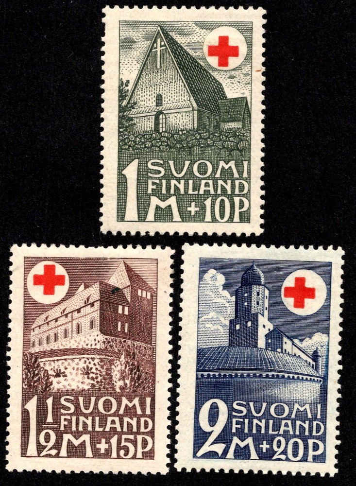 Finland Scott B5-B7 Unused lightly hinged.