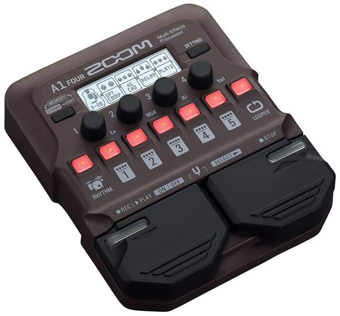 ZOOM A1 FOUR Multi-Effects Pedals Processor for Acoustic Instruments BRAND NEW