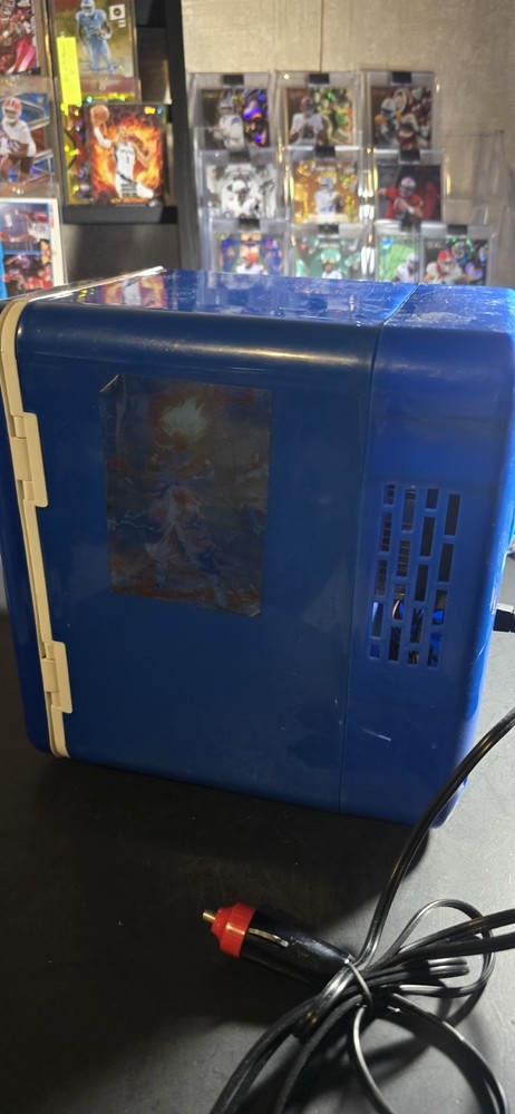 Pepsi Blue Portable Tabletop Mini Fridge Single Door Adjustable Shelf