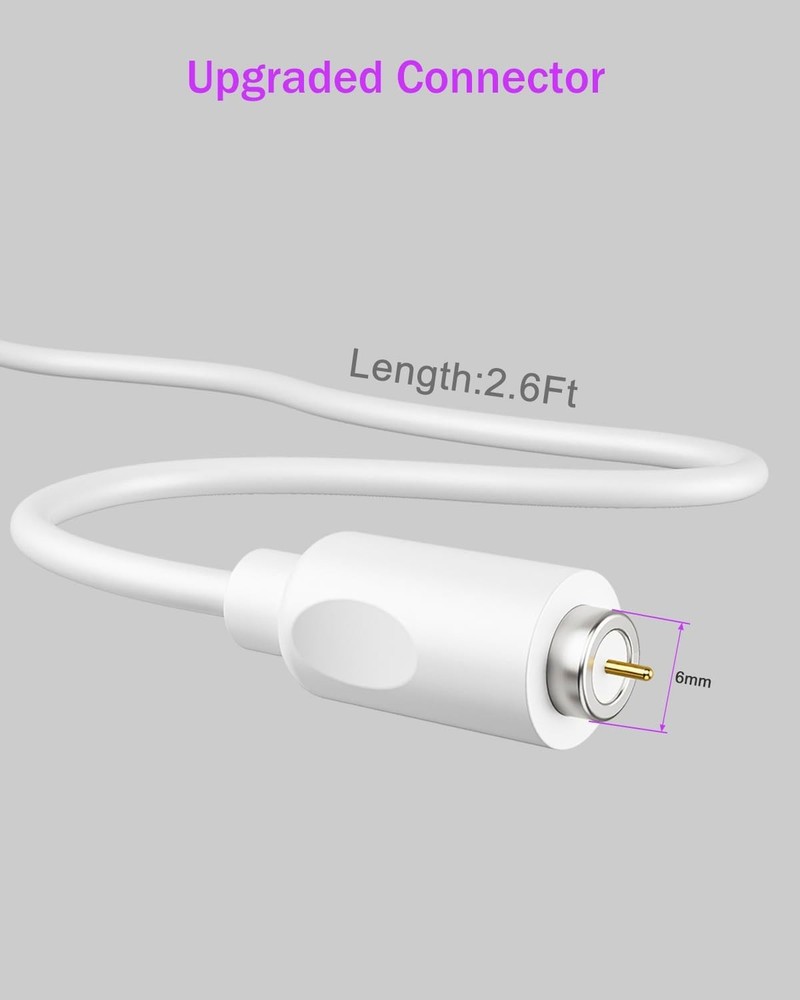 Mailink 2Pack Magnetic Charging Cable Replacement for Plus One 2.7 feet
