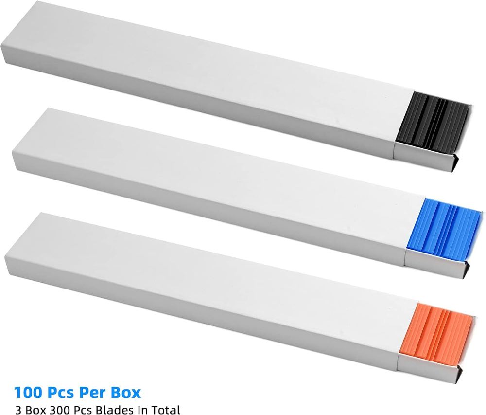 Plastic Blades, Double Edged Plastic Blade, 300 PCS Replacement Blades Fit for P