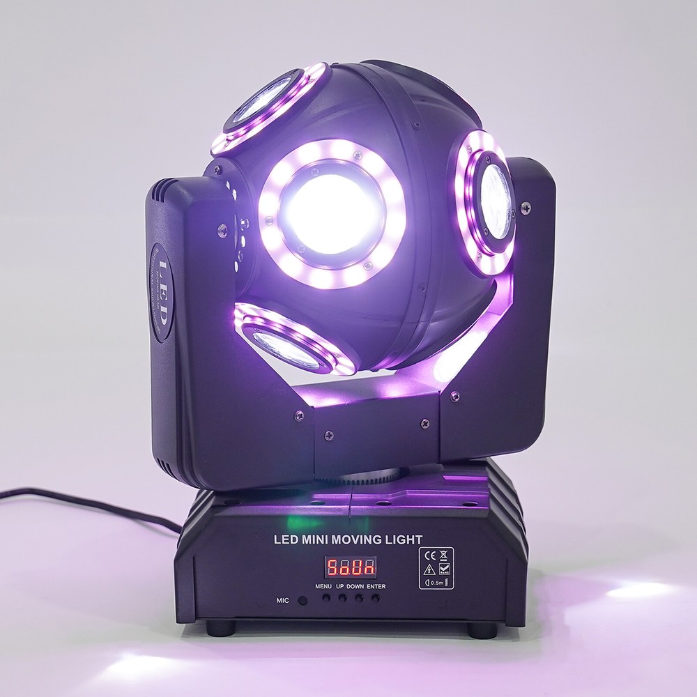 8-Head Moving Light, LED Moving Head Light, RGBW DJ Rotating Light