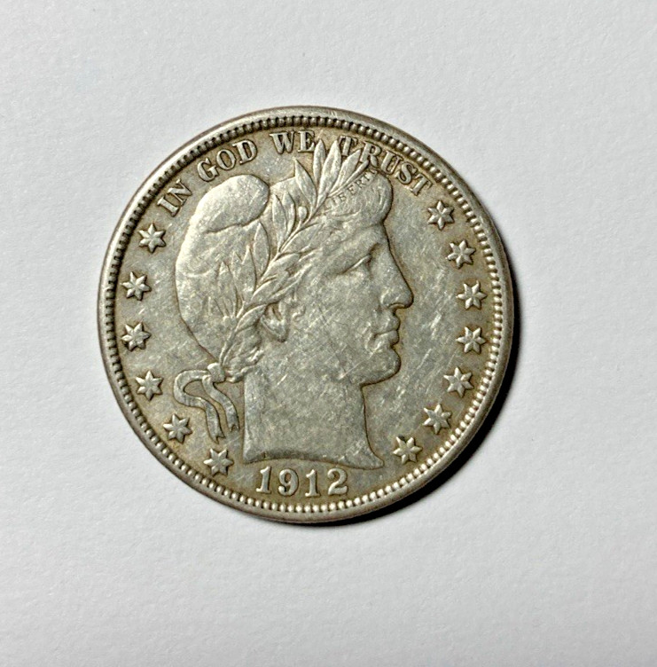 1912-D Barber Half Dollar Choice XF