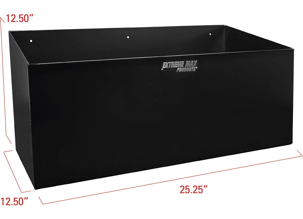 Extreme Max 5001.6154 Aluminum Dual 5-Gallon Fuel Jug Holder Storage - Black