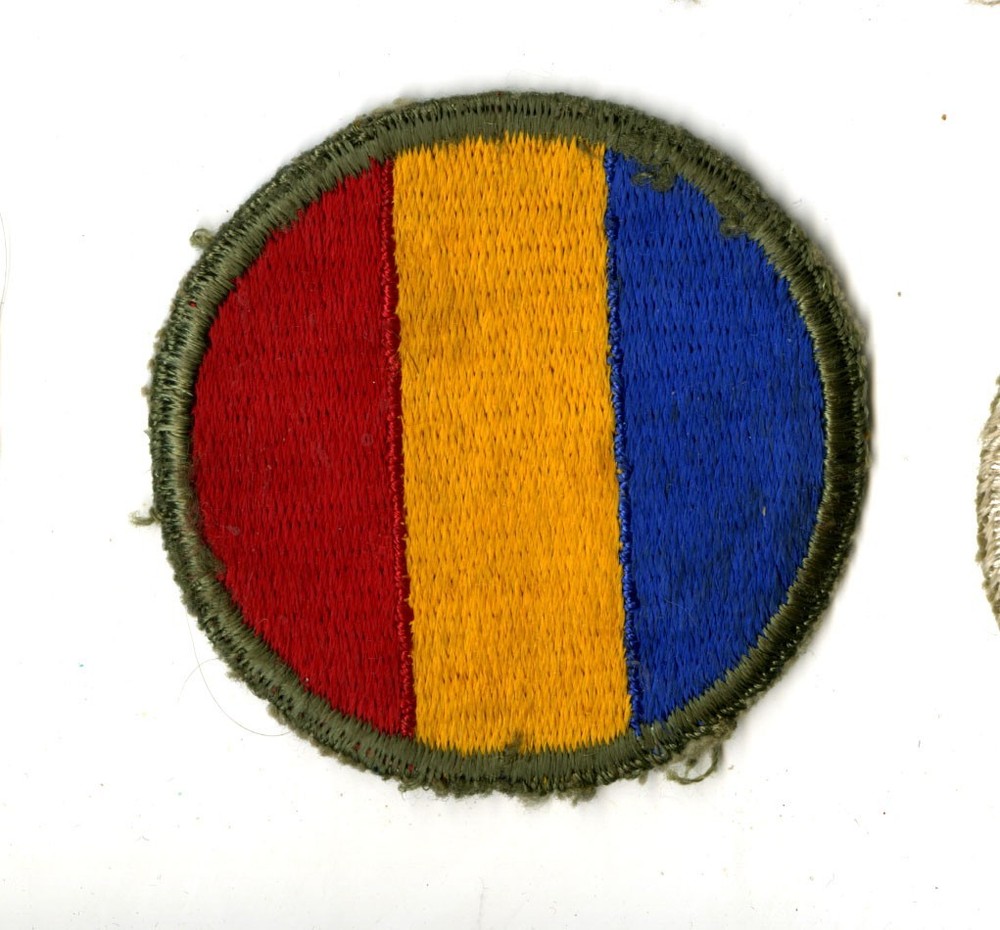 Replacement and Schools Command White Back Patch WWII Original