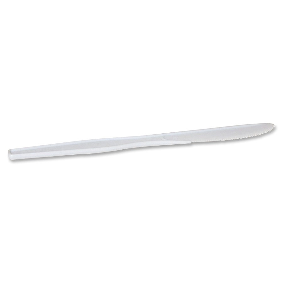 Dixie Heavy-duty Knife - 100/box - Polystyrene - White (KH207)