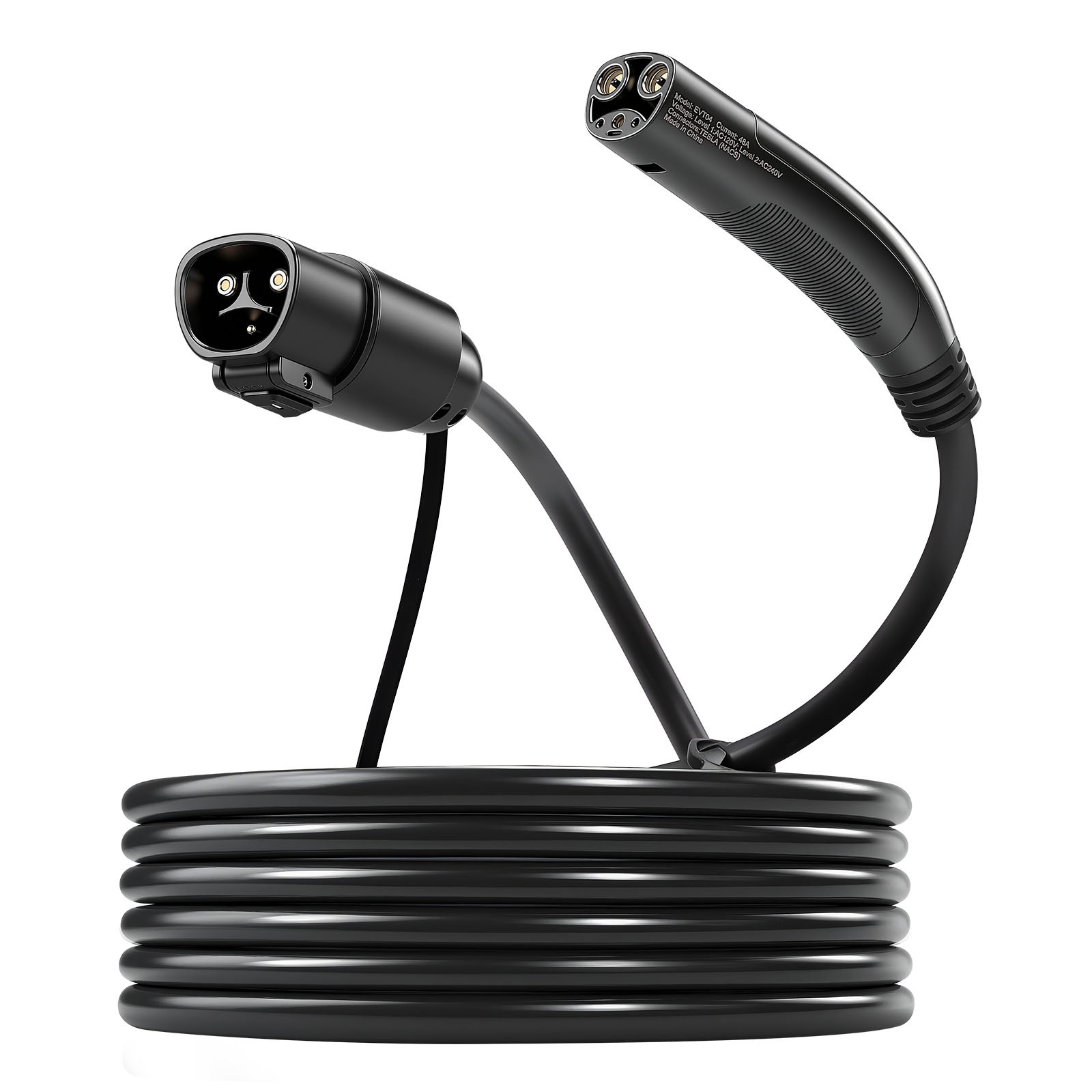 VEVOR EV Charger Extension Cable for Tesla Extension Cord 48A 21 ft 240V 11.52kW