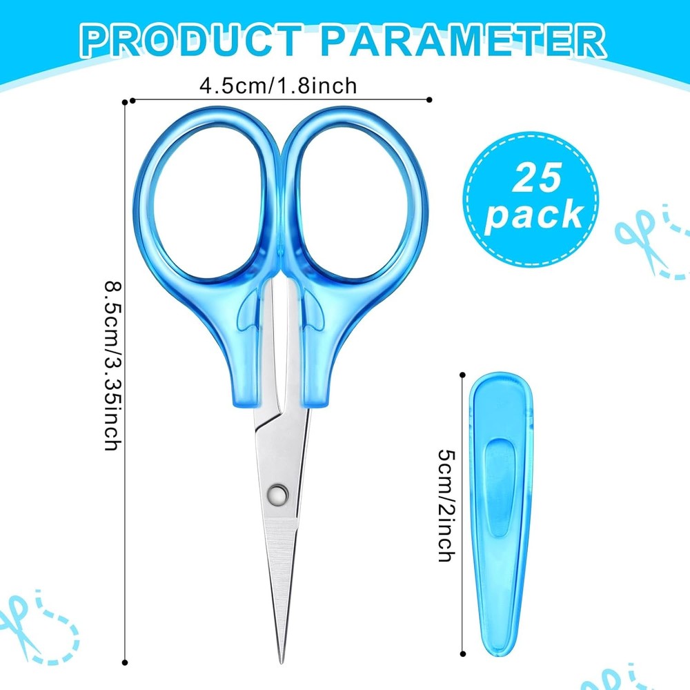 Small Craft Scissors 3.4" Tiny Travel All Purpose Scissors Stainless Steel Sharp