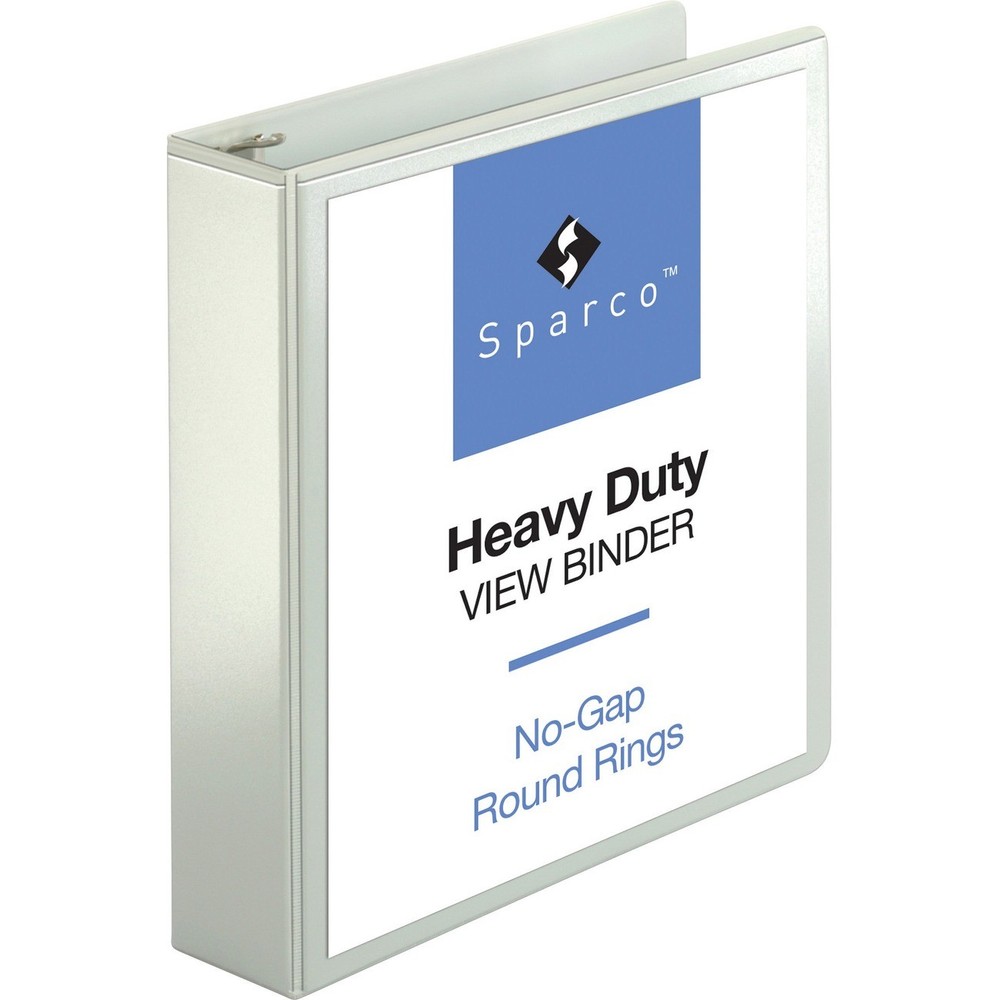Sparco SPR19701 Round Ring View Binder 2" Capacity White