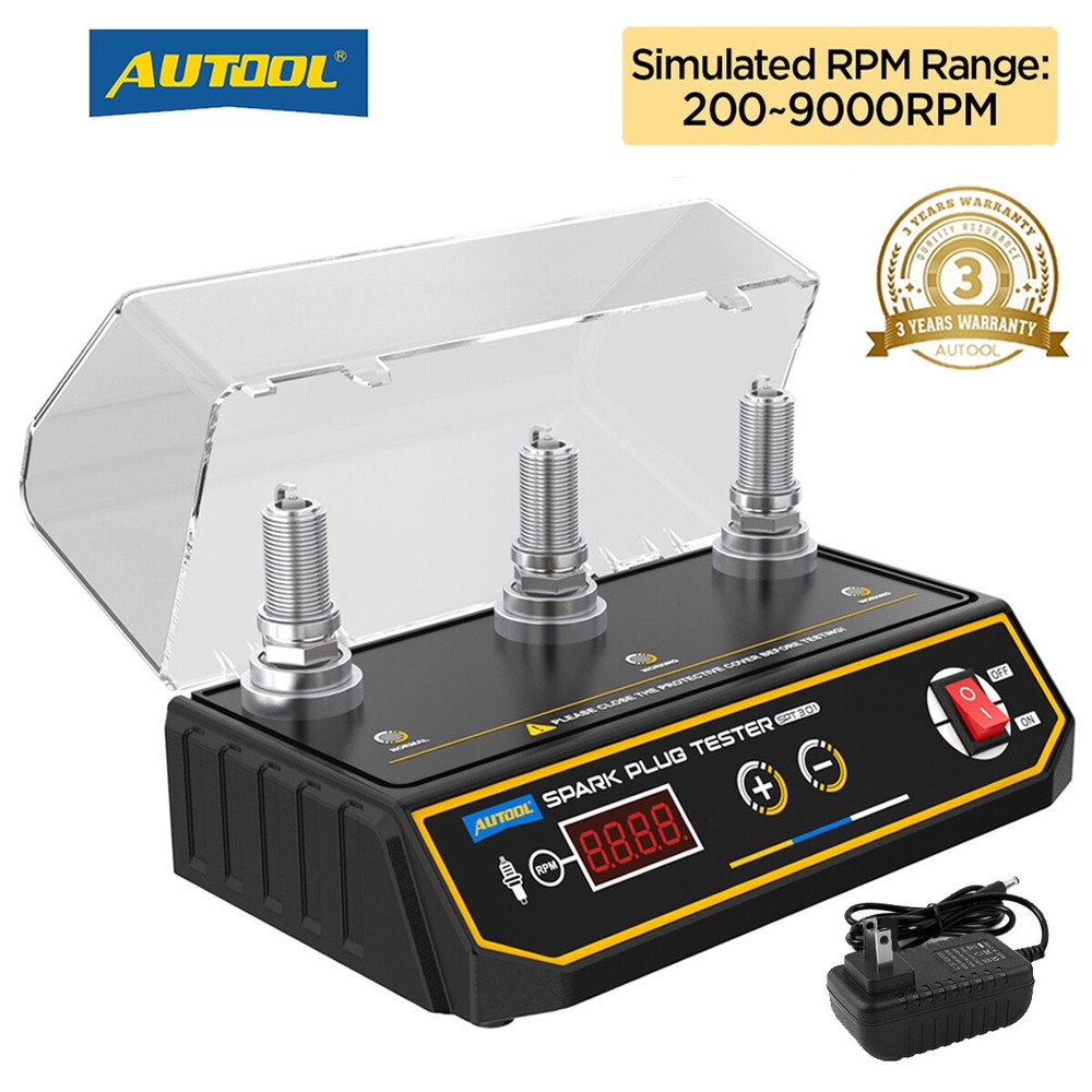 Car Spark Plug Tester 3 Hole Adjustable Ignition Spark Plug Diagnostic Tool 12V
