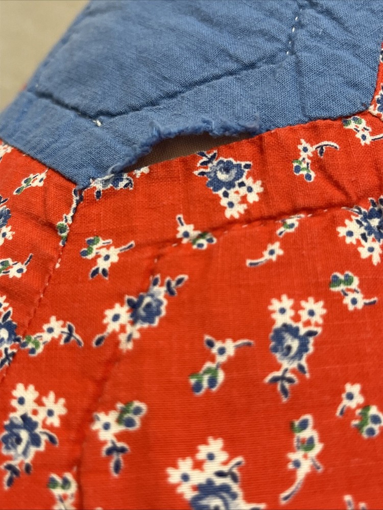 Vintage Quilt 6 Point Star Patchwork Handmade 65 x 80