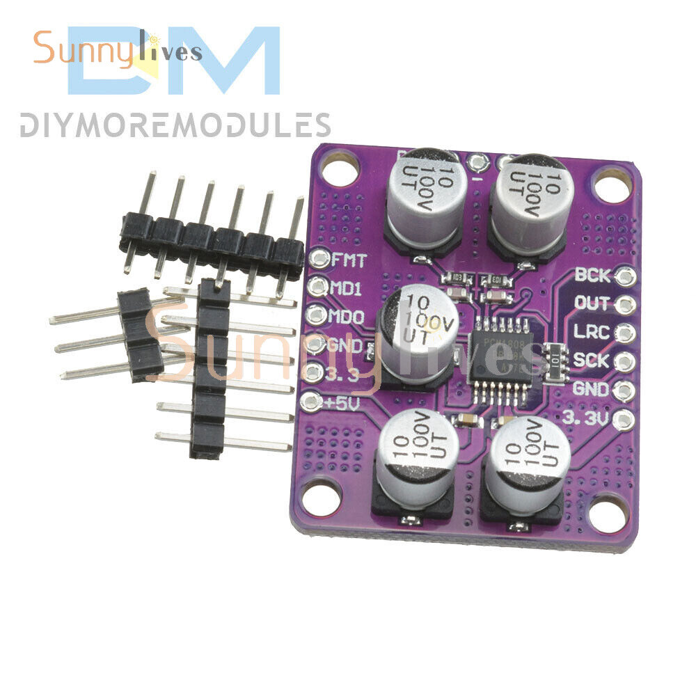 New 24Bit Amplifier PCM1808 Audio Stereo ADC Single-Ended Player Decoder Module