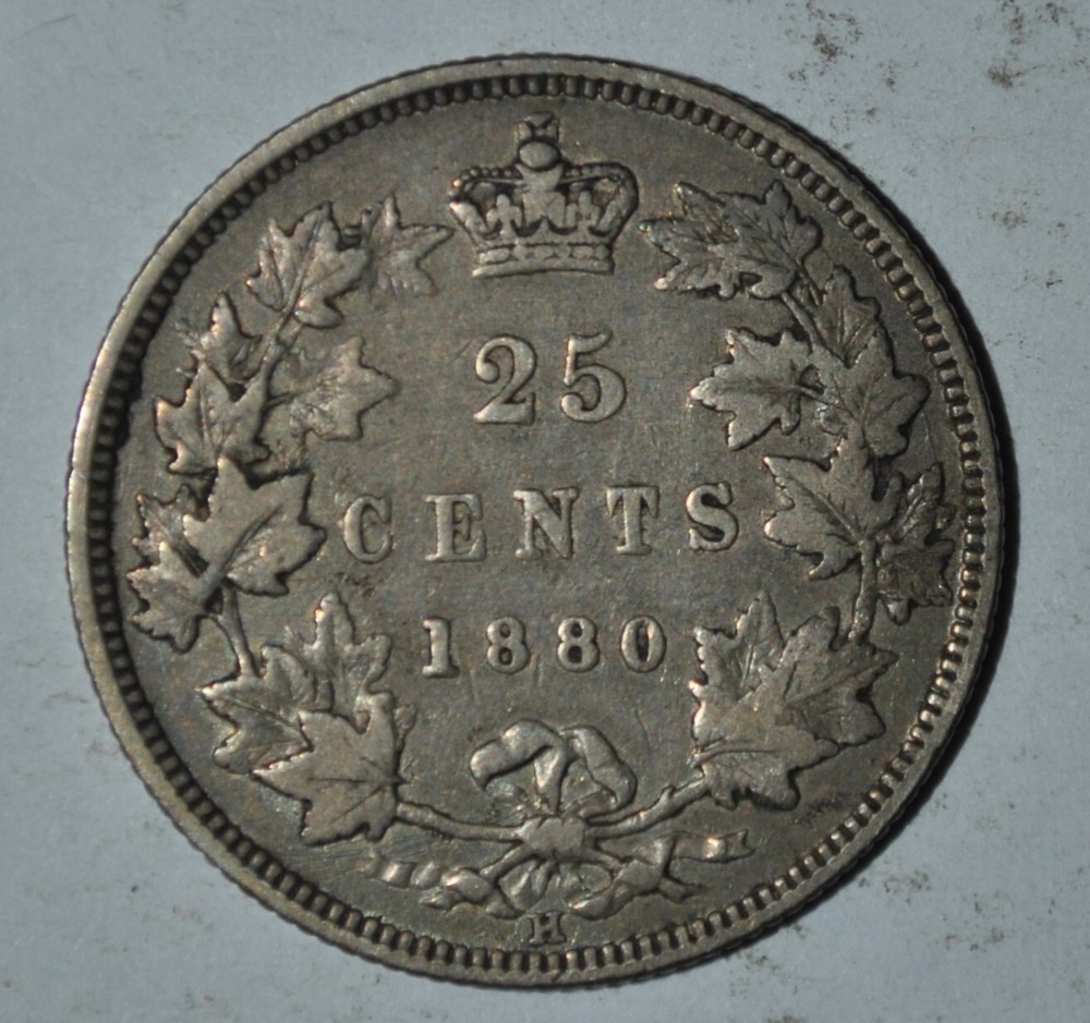 1880 CANADA 25 Cents {{{{4676